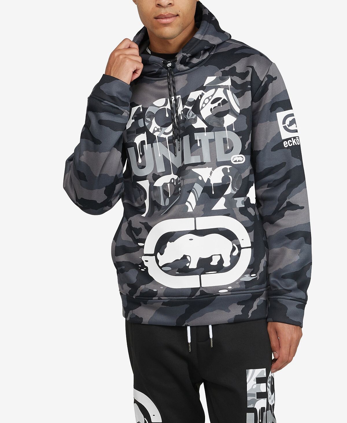

Мужская толстовка с капюшоном artwork warfare Ecko Unltd, черный