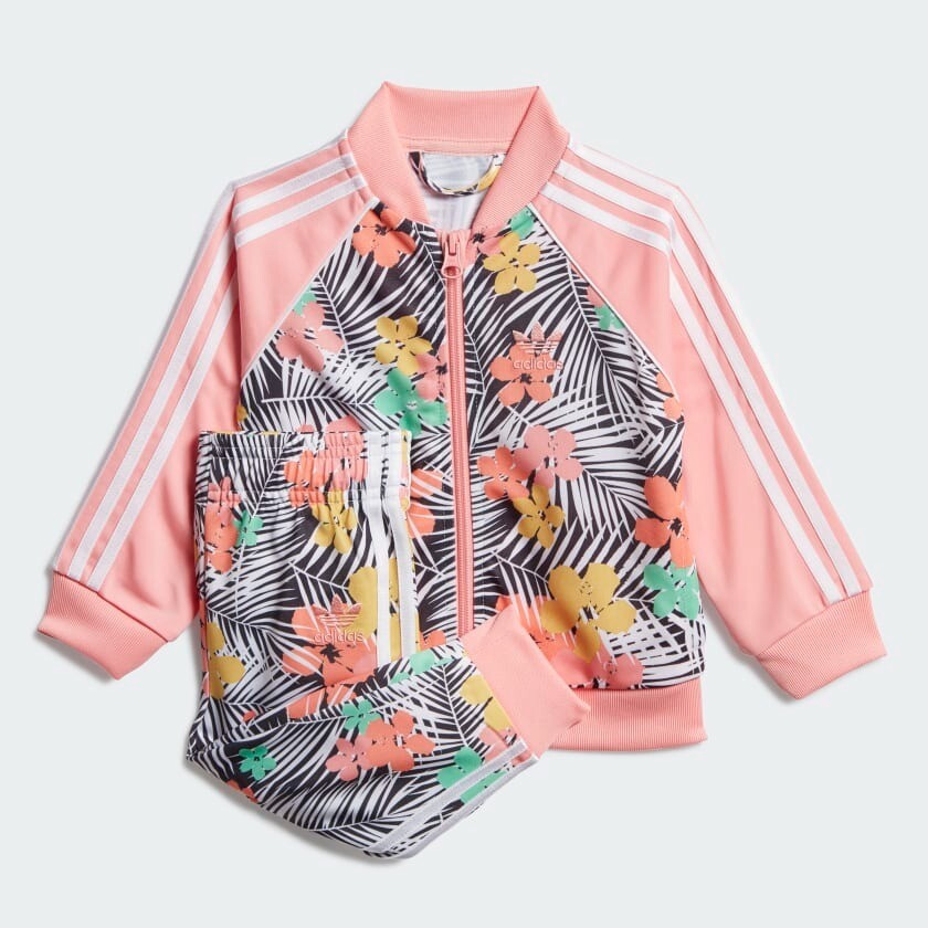 

Детский комплект Adidas Originals SST, 2 предмета, розовый/мультиколор