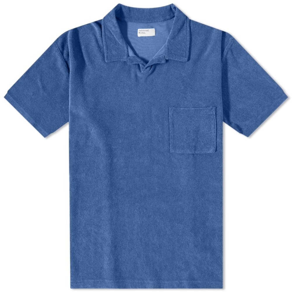 

Футболка Universal Works Terry Fleece Vacation Polo, Синий