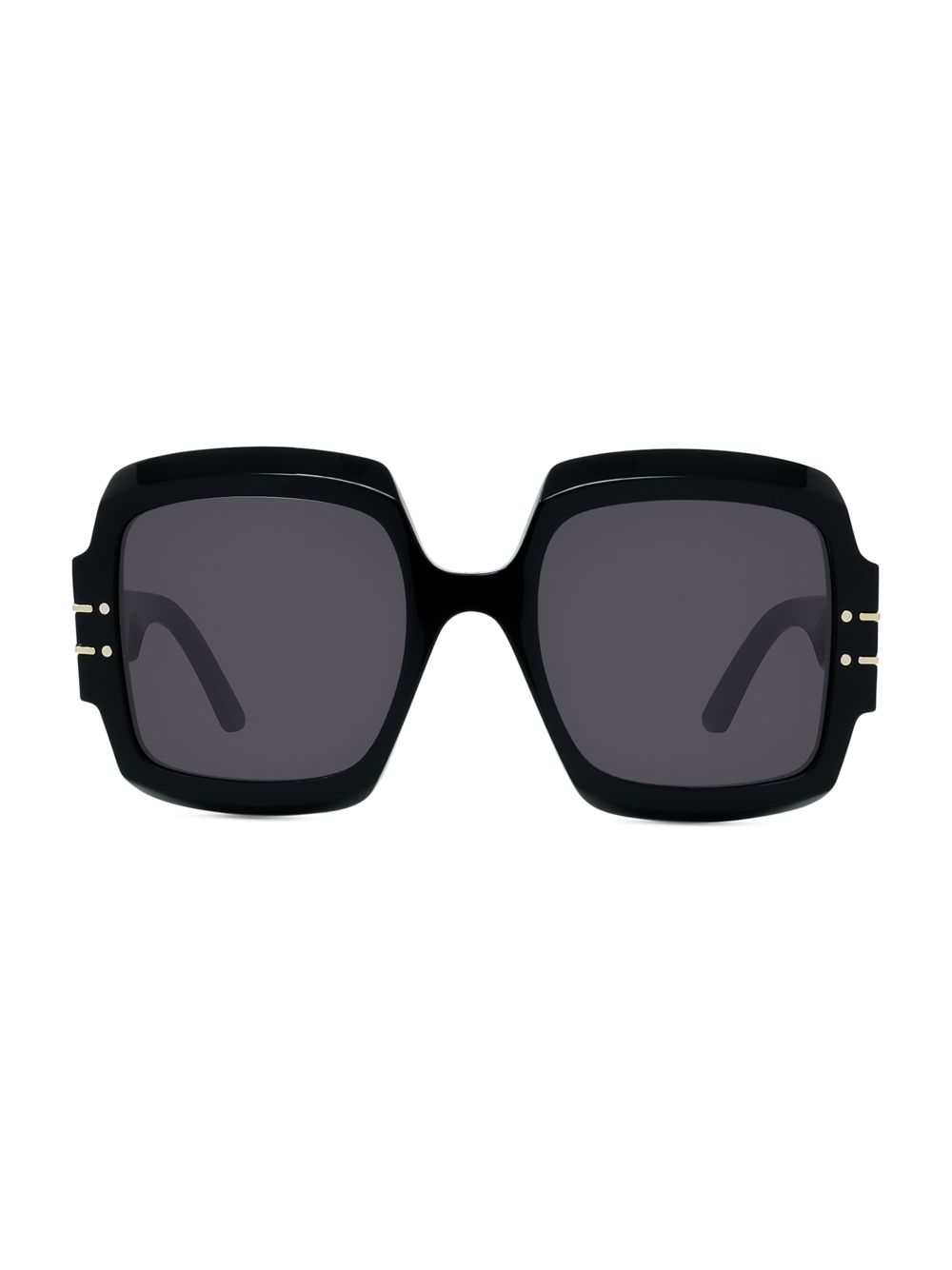 Квадратные солнцезащитные очки Diorsignature 55 мм Dior, черный