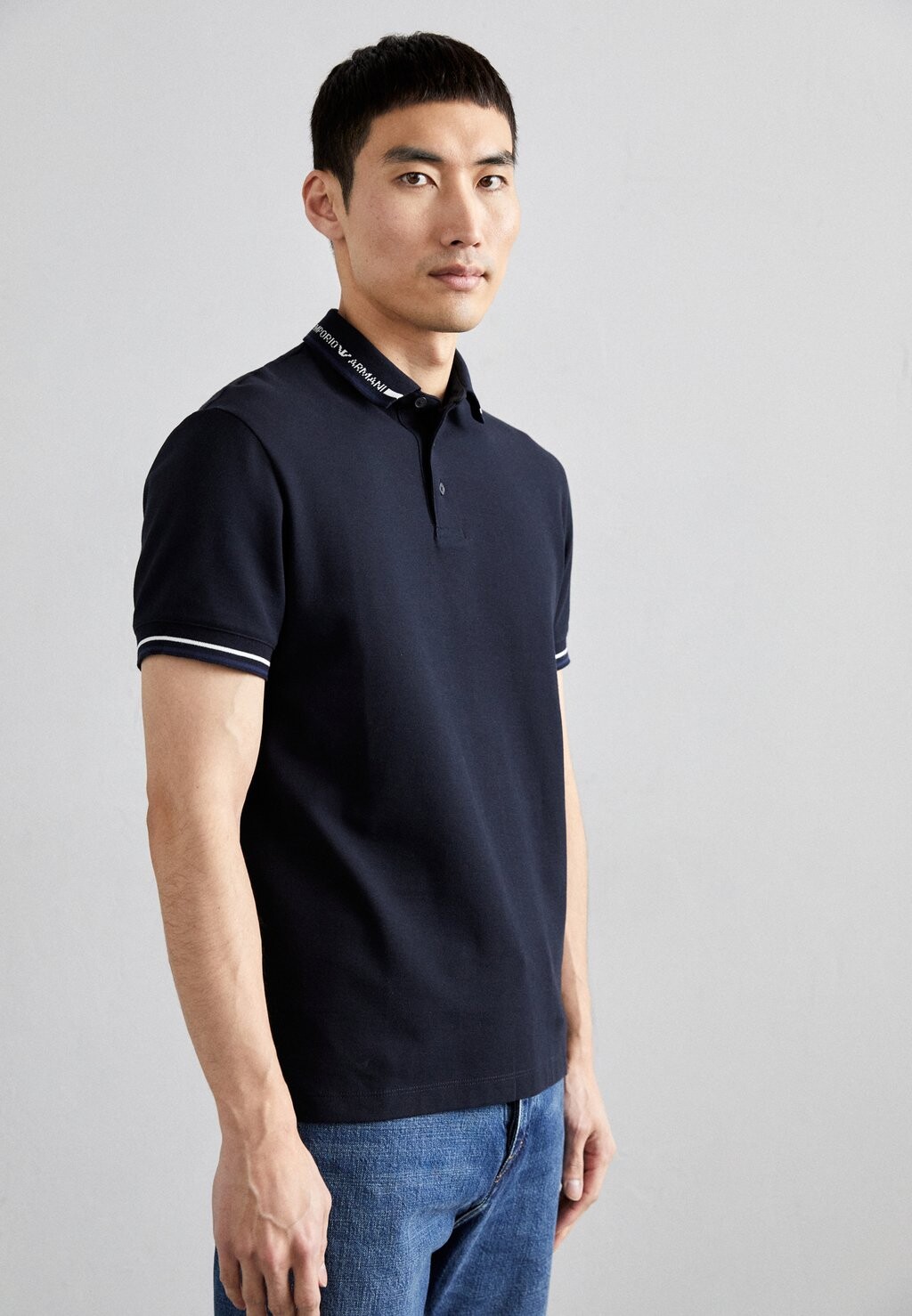 

Рубашка поло Emporio Armani, темно-синий