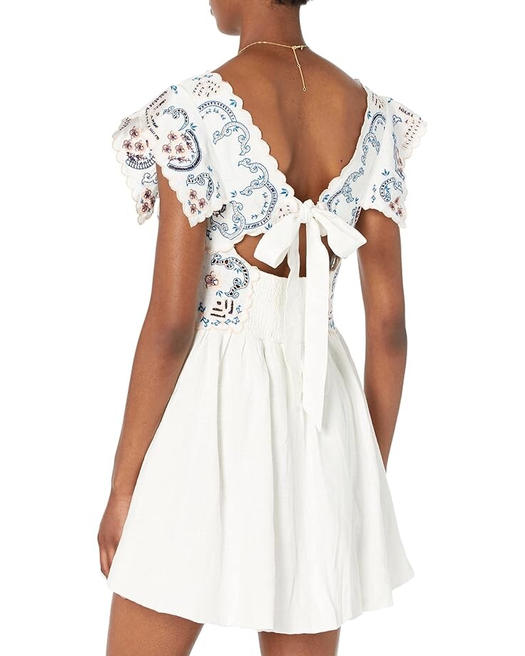 

Платье Free People Rambling Roads Mini, цвет Blanc De Blanc