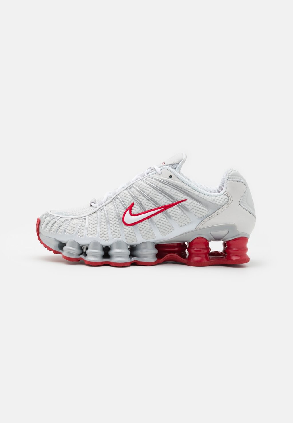 

Кроссовки низкие SHOX Nike Sportswear, цвет platinum tint/gym red/white/metallic platinum