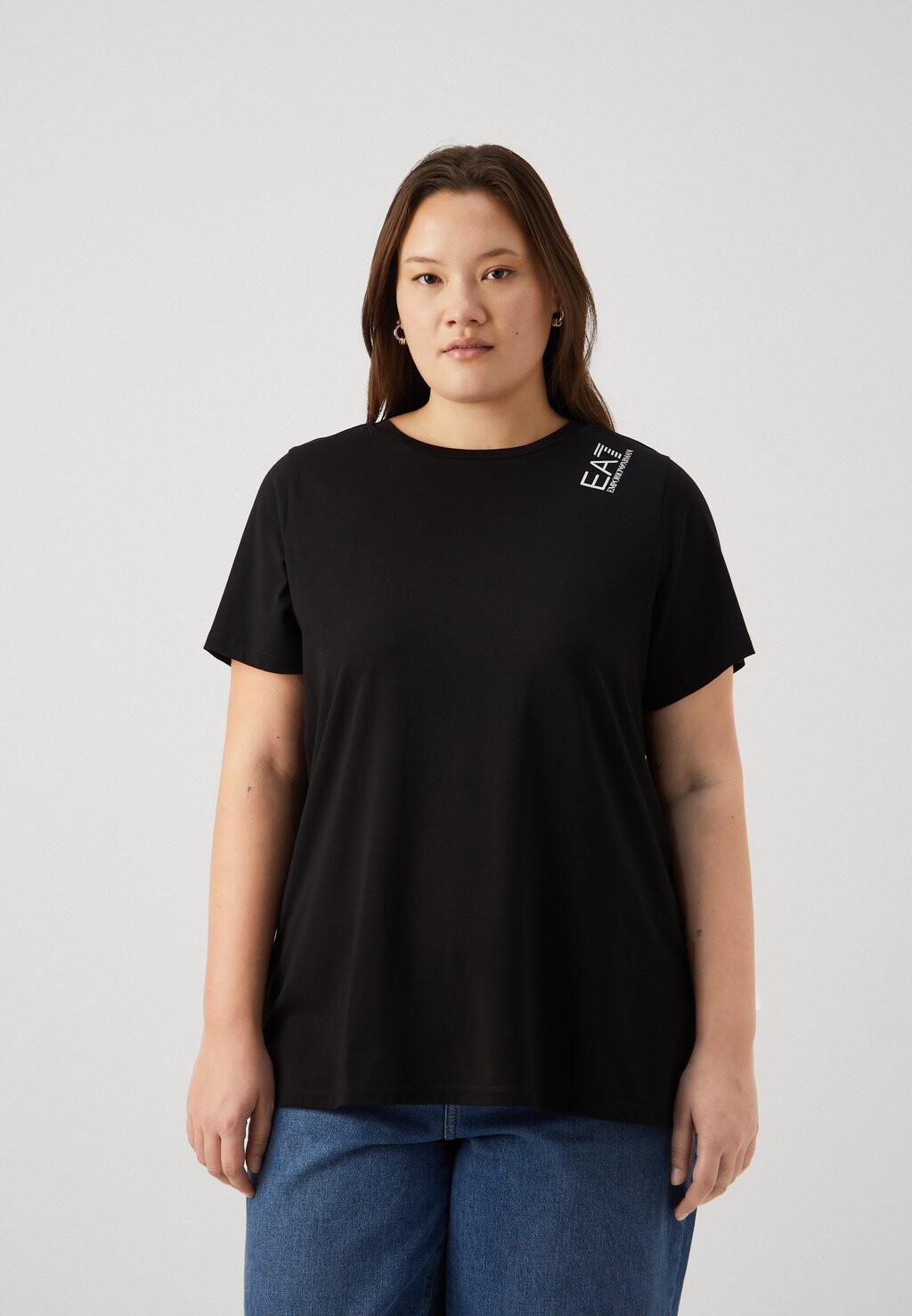 

Футболка с принтом EA7 Emporio Armani, цвет nero