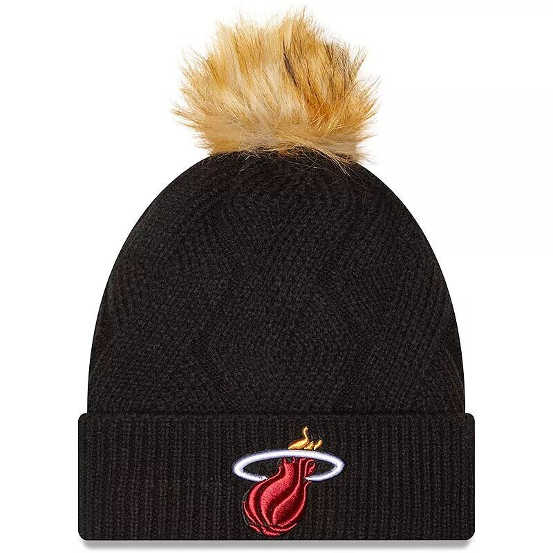 

Женская вязаная шапка New Era Miami Heat Snowy