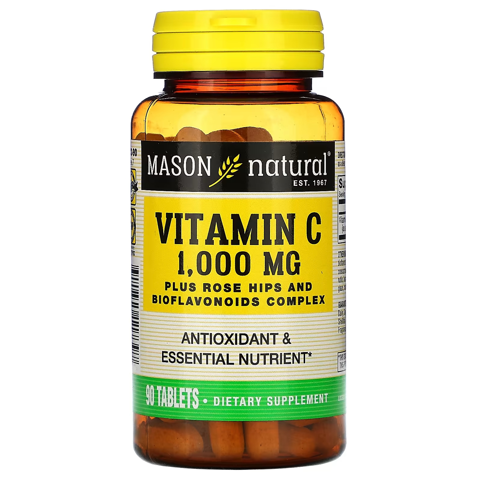 Витамин C Mason Natural, 90 таблеток mason natural яблочный сидр с матча 90 таблеток