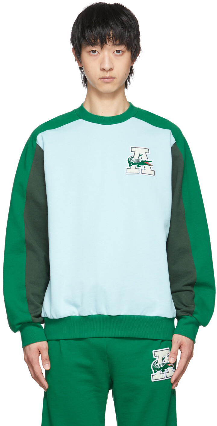 

Хлопковая толстовка Lacoste Edition синего цвета Awake NY