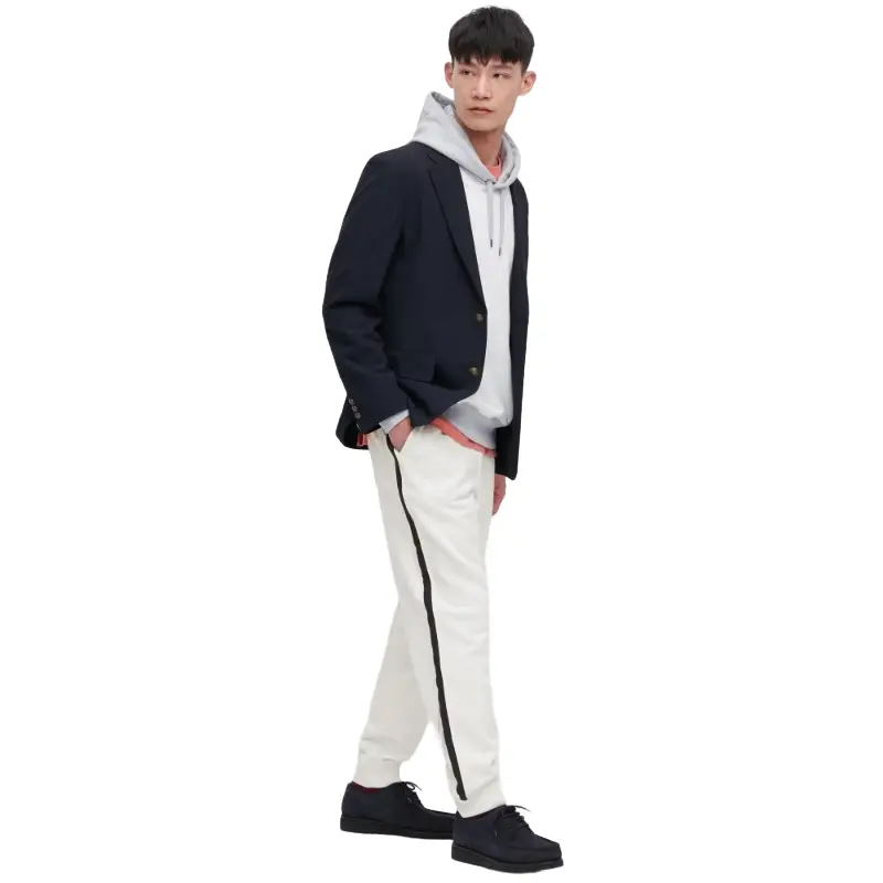 

Брюки спортивные Uniqlo Side Striped Joggers, светло-серый