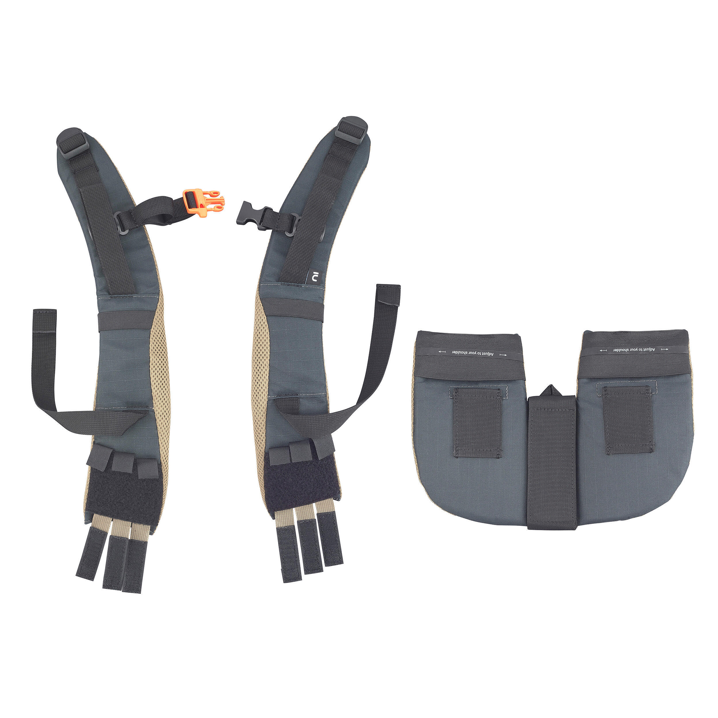 Сменные лямки для мужских рюкзаков Forclaz MT900 70+10 л и 90+10 л, серый