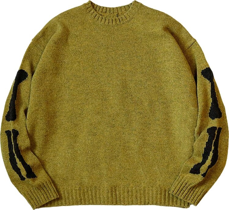 

Свитер Kapital 5G Wool Knit Bone Crew Sweater 'Mustard', желтый