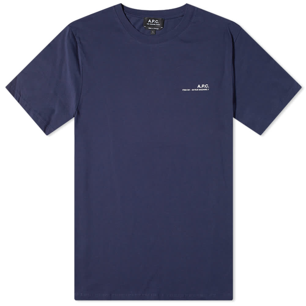 

Футболка A.P.C Item Logo Tee, Серый