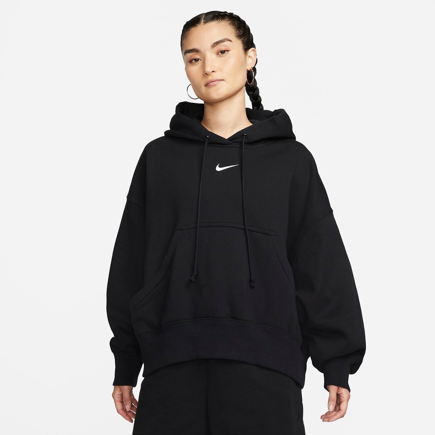 

Женская толстовка с капюшоном Nike Sportswear Phoenix Fleece Oversized Pullover, черный