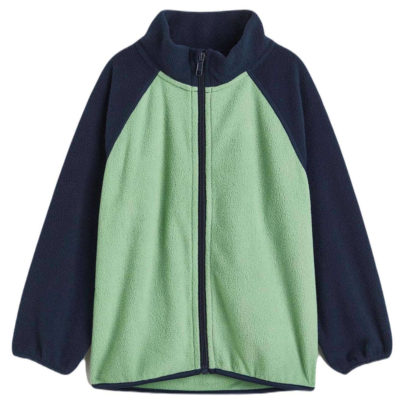 

Куртка H&M Fleece, светло-зеленый/темно-синий