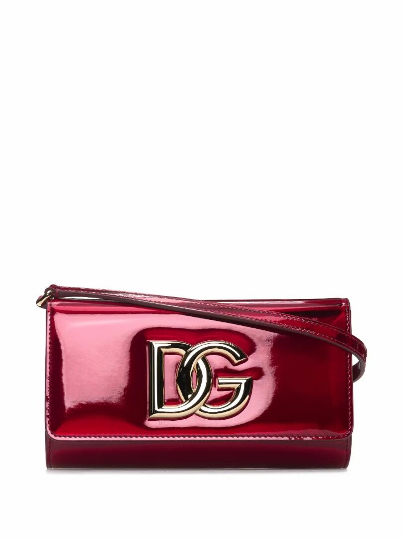 

Кожаный клатч с логотипом Dolce&Gabbana
