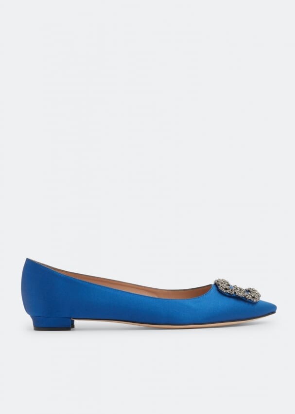 

Балетки MANOLO BLAHNIK Hangisi ballet flats , синий
