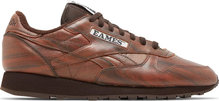 Кроссовки eames office x classic leather 'rosewood' Reebok, коричневый