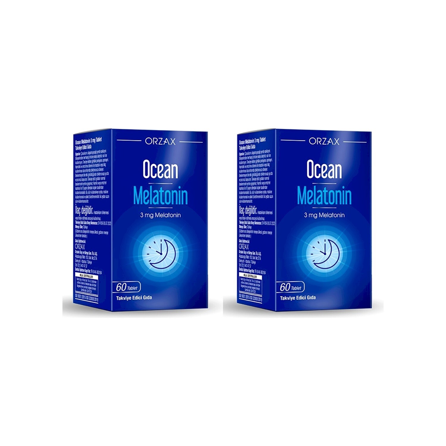 

Мелатонин Ocean 3 мг, 2 упаковки по 60 таблеток