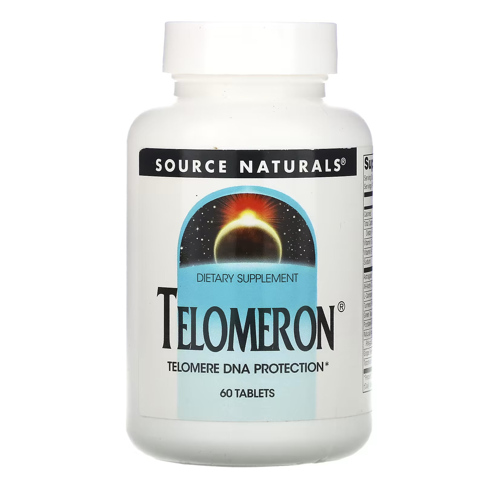 Source Naturals, Теломерон 60 таблеток source naturals mega one высокоэффективный мультивитамин с минералами 60 таблеток
