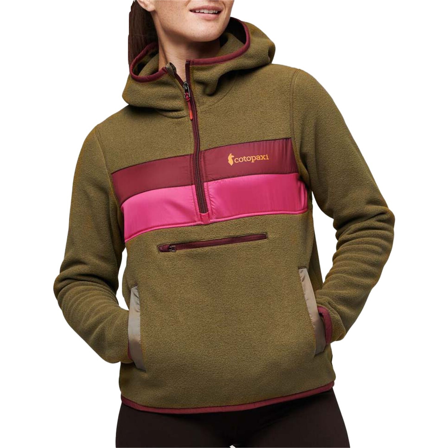 

Cotopaxi Teca флисовая куртка с капюшоном и молнией на половину длины - женская, lawn way home