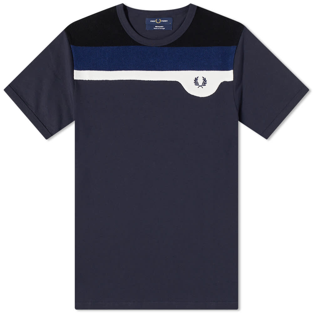

Футболка Fred Perry Towelling Panel Tee, Серый