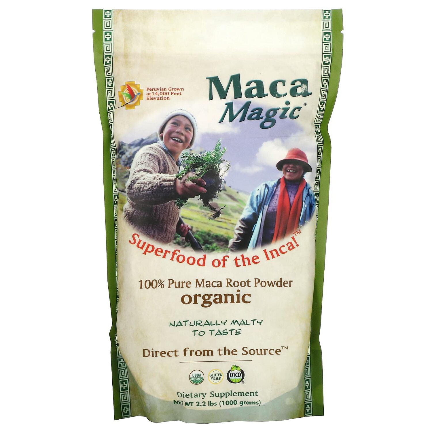 

Полностью чистый органический порошок из корня маки, 1000 г (2,2 фунта), Maca Magic