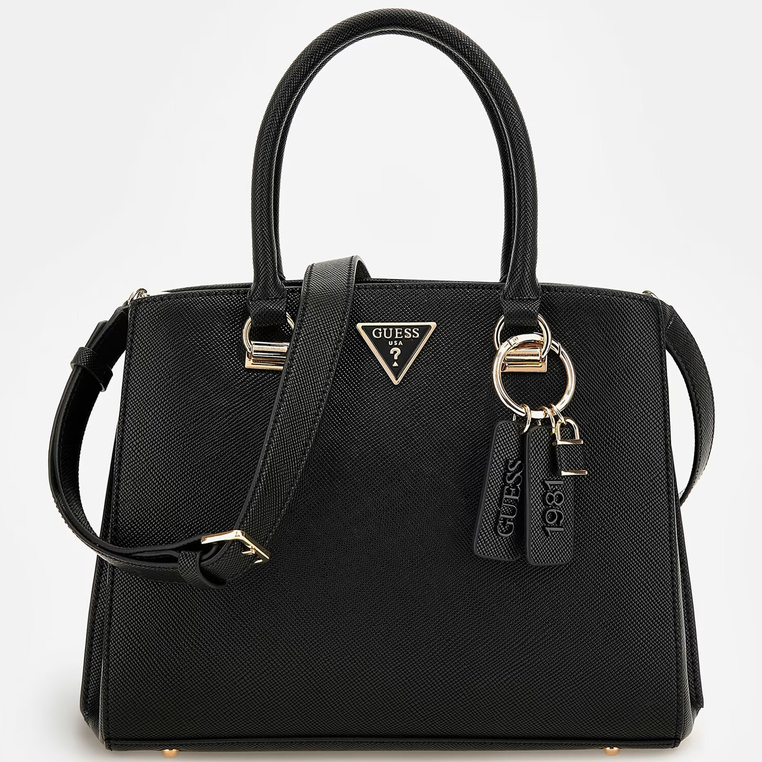 

Сумка Guess Noelle Saffiano, черный