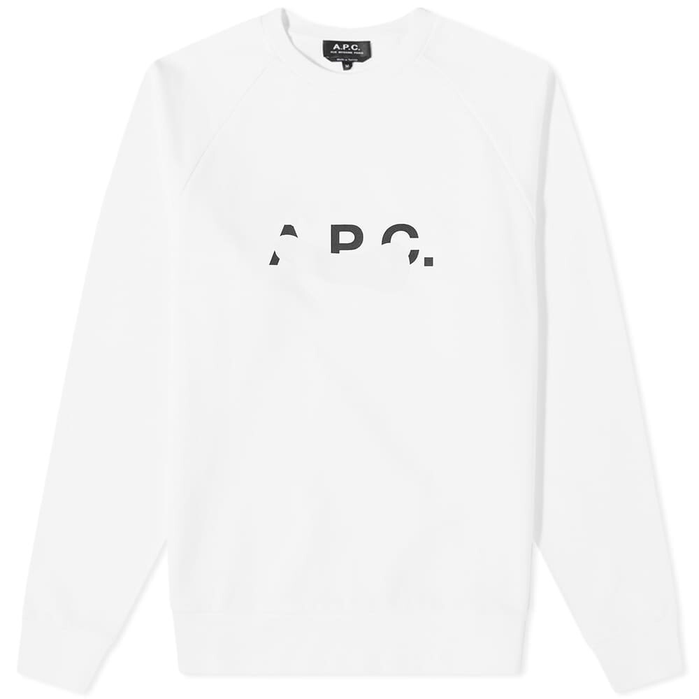 

Толстовка A.P.C. Shibuya Paint Logo Crew Sweat, Белый