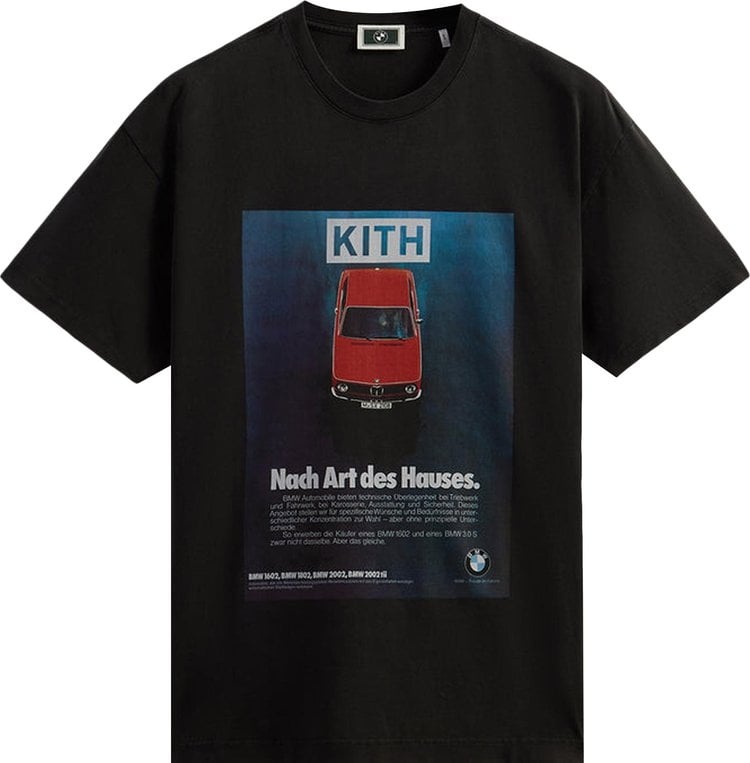 Футболка Kith For BMW 1602 Vintage Tee 'Black', черный - фото