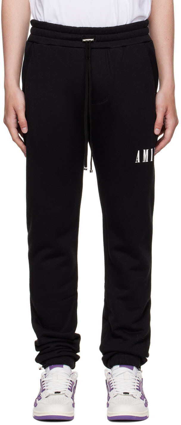

Черные хлопковые брюки для отдыха AMIRI
