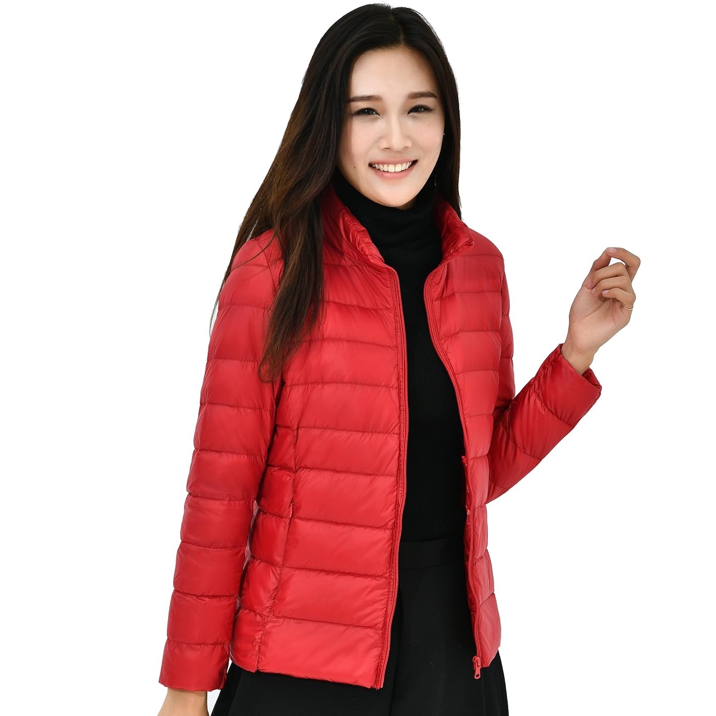 Пуховик Mangadua Lightweight Packable Stand Collar Duck Down, красный мужская хлопковая куртка с воротником стойкой свободная утепленная парная куртка зимний пуховик 2022