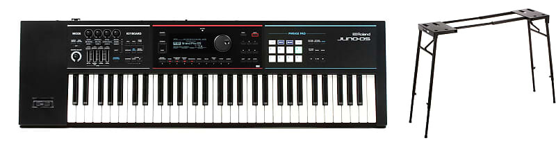 

Roland JUNO-DS61 61-клавишный синтезатор в комплекте со сценическими стойками KS7150 Платформенная стойка для клавиатуры Roland + On-Stage JUNO-DS61=1 KS7150=1