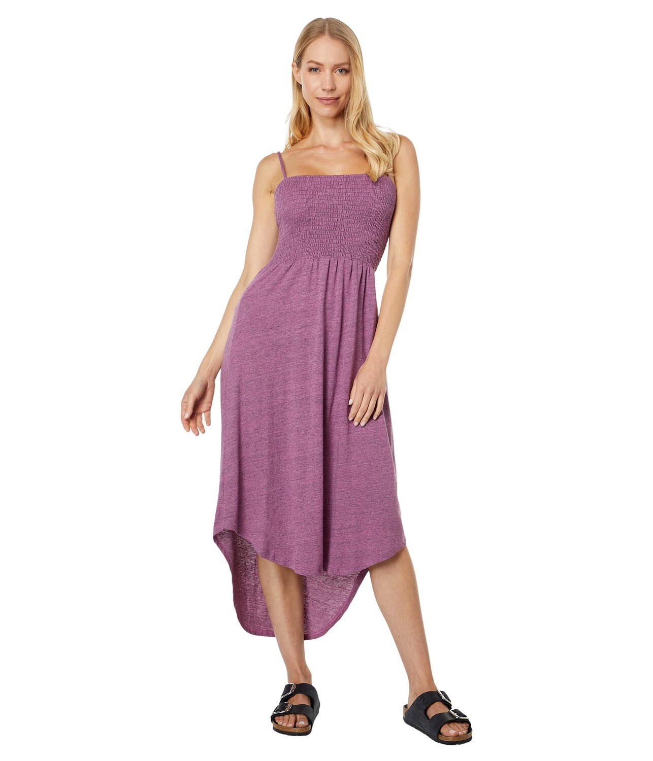 

Платье Chaser, Tri-Blend Jersey Smocked Shirttail Midi Sundress