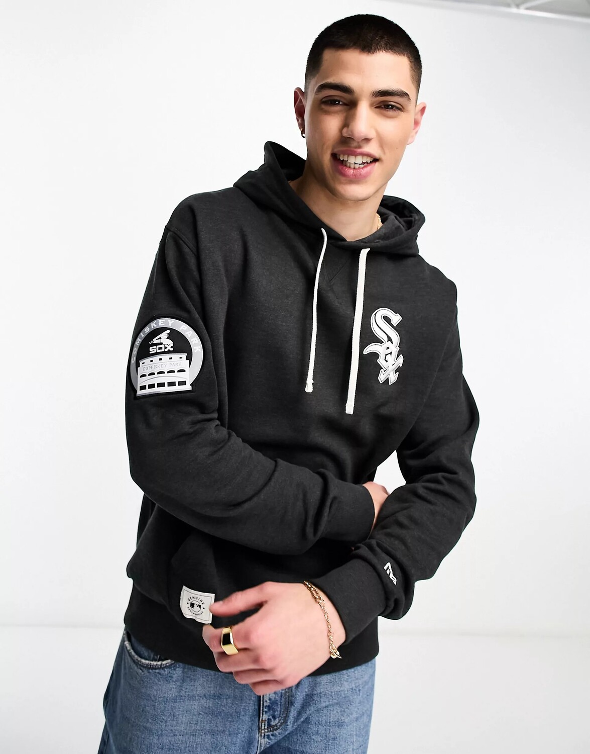 

Толстовка New Era Chicago White Sox Heritage, черный