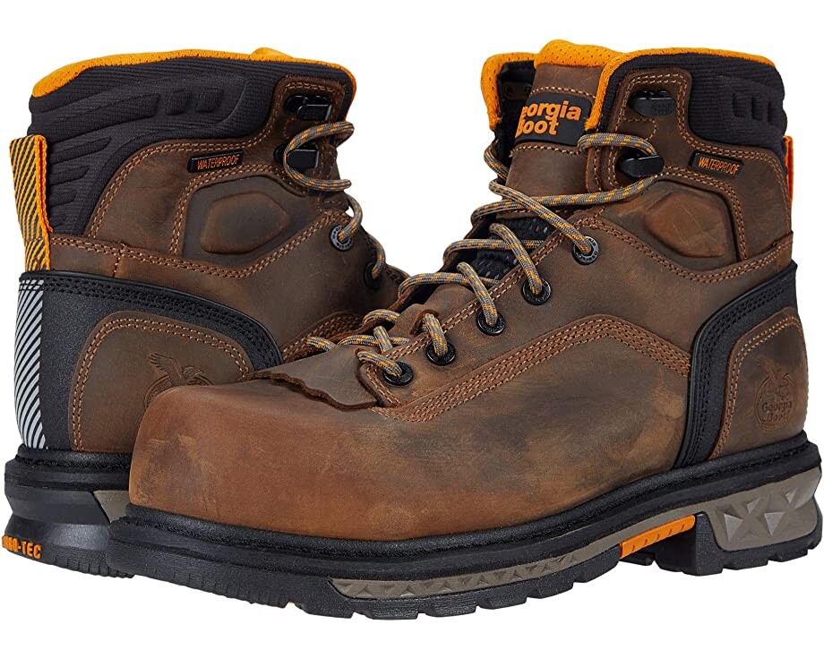 

Ботинки Carbo-Tec LTX Waterproof 6" Comp Toe Georgia Boot, коричневый