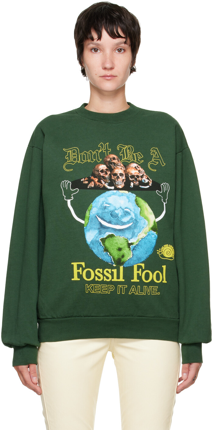 

Зеленый свитшот Fossil Fool Online Ceramics