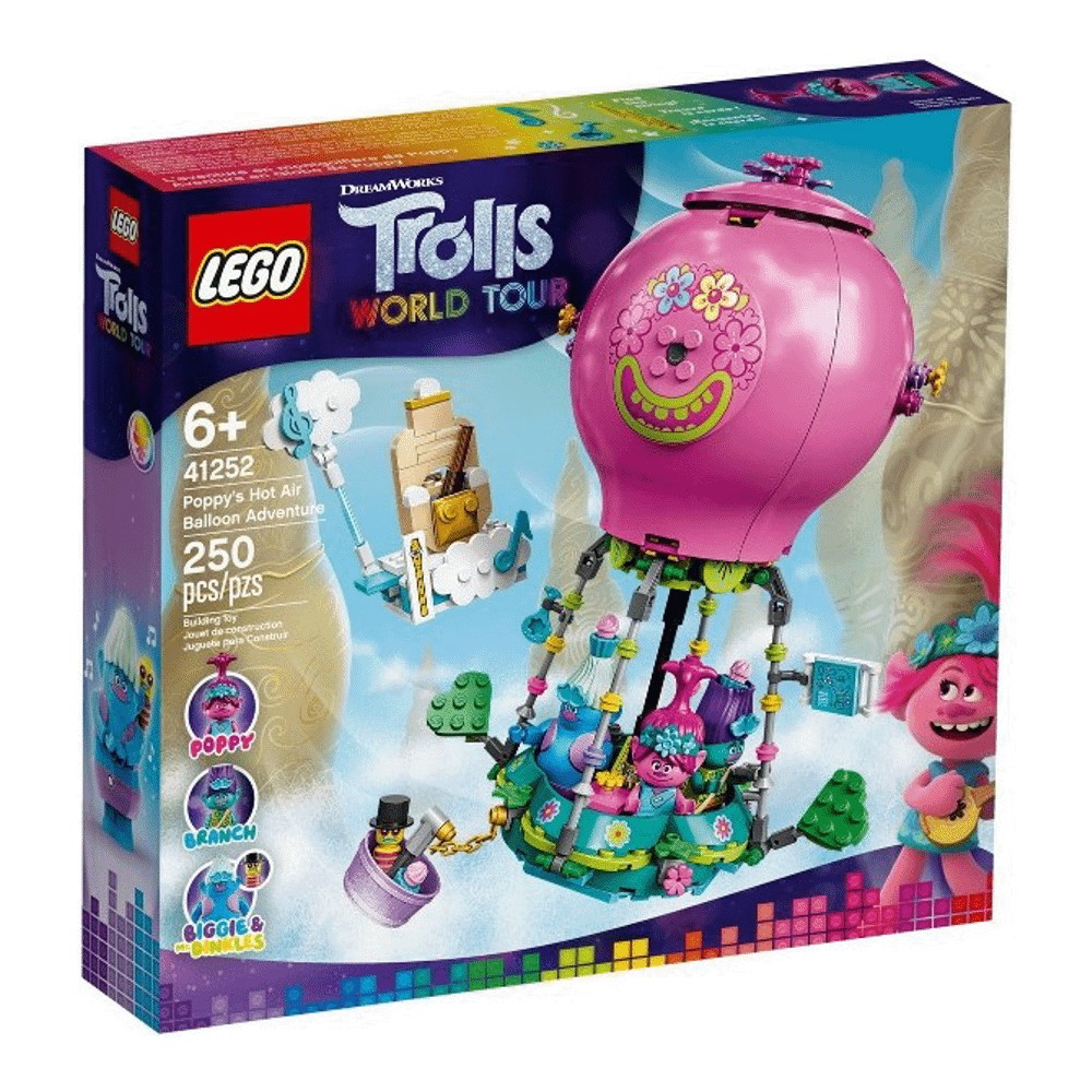 конструктор lego 41250 trolls techno reef dance party Конструктор LEGO Trolls 41252 Воздушный шар Поппи
