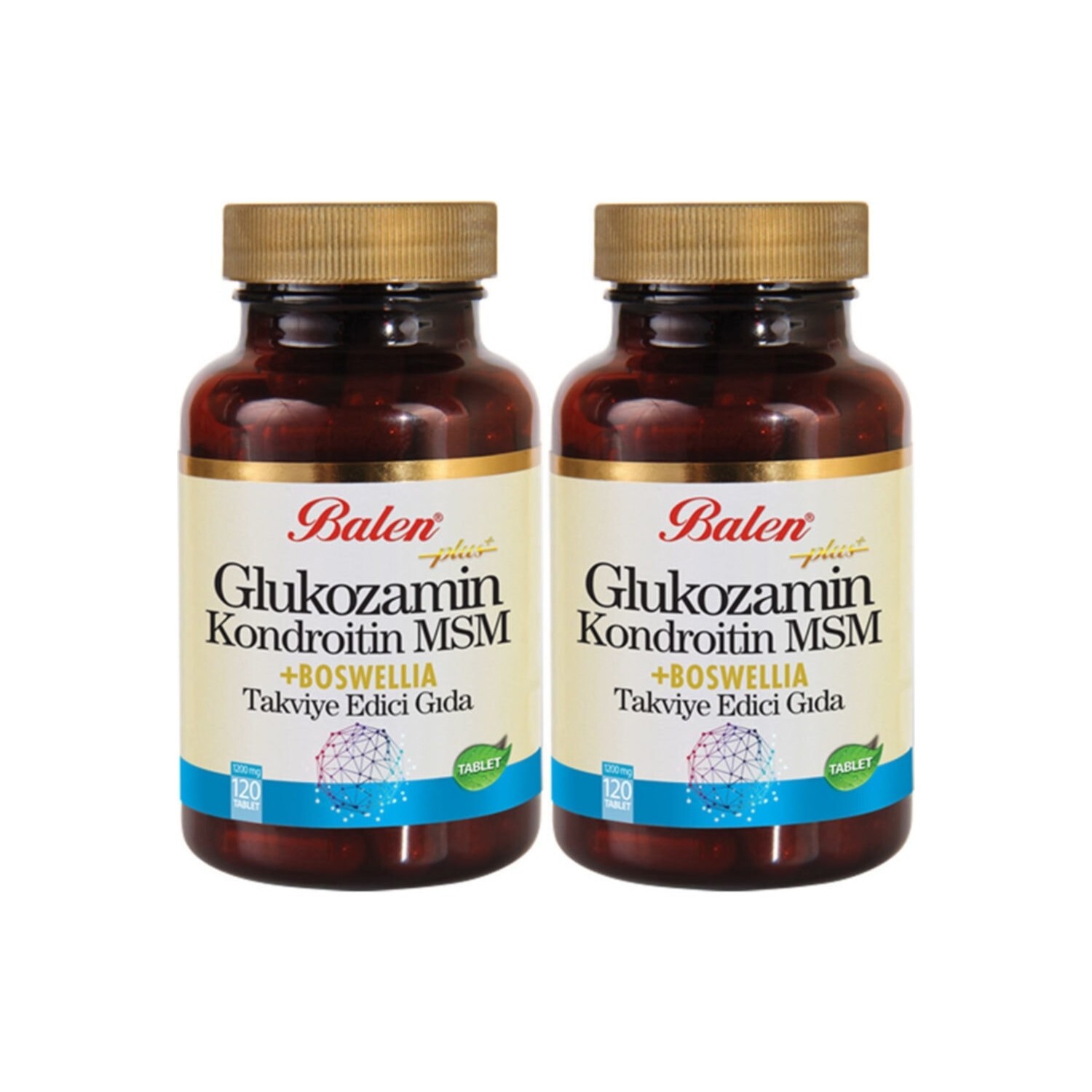 

Balen Glucosamine Chondroitin Msm Boswellia 120 Tablet 1200 Mg X 2 Pieces