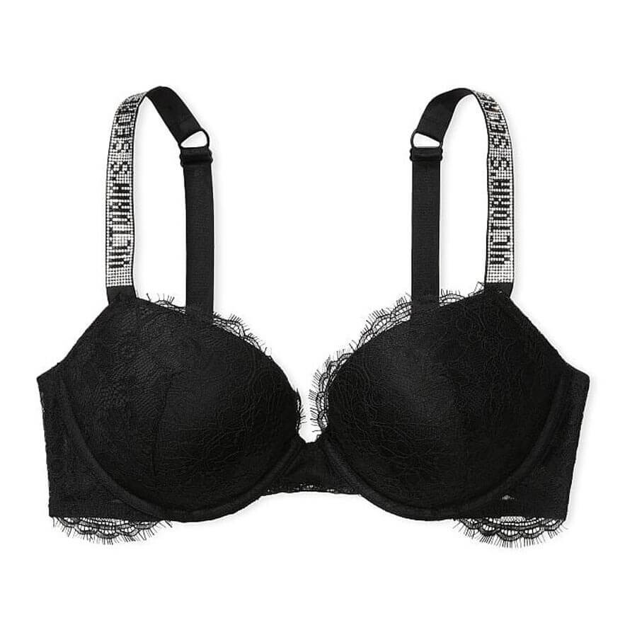 

Бюстгальтер Victoria's Secret Very Sexy Shine Strap Lace, черный