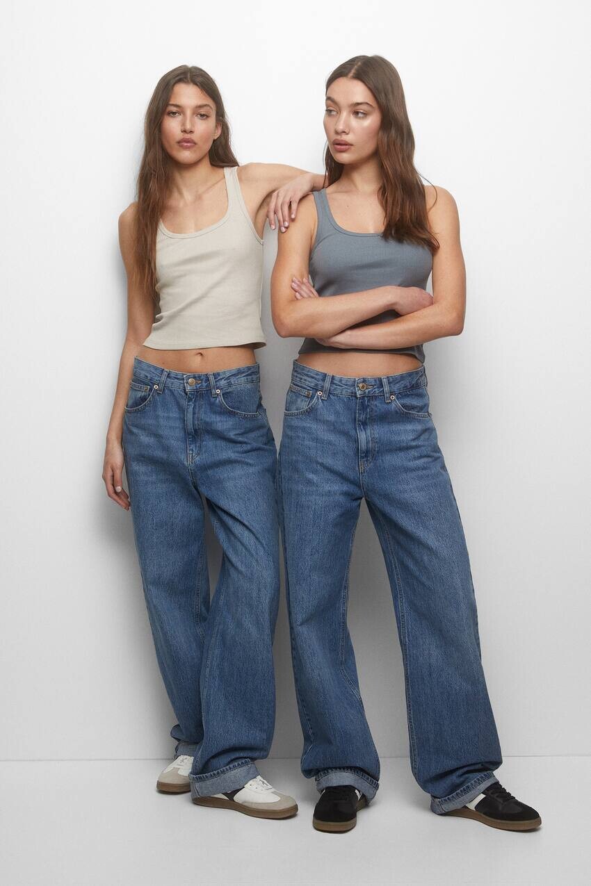 

Пакет майки Pull&Bear, песочный/синий
