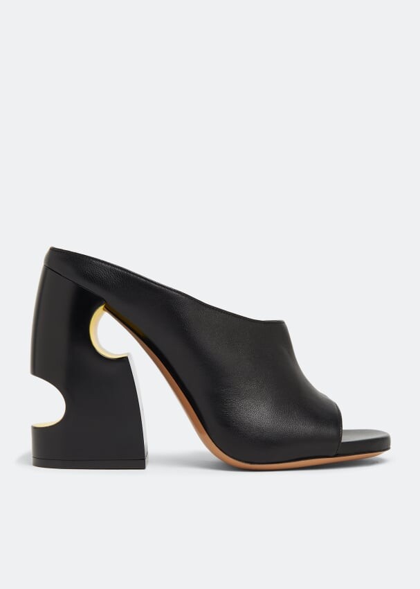 

Мюли OFF-WHITE Pop Meteor Block thong mules, черный