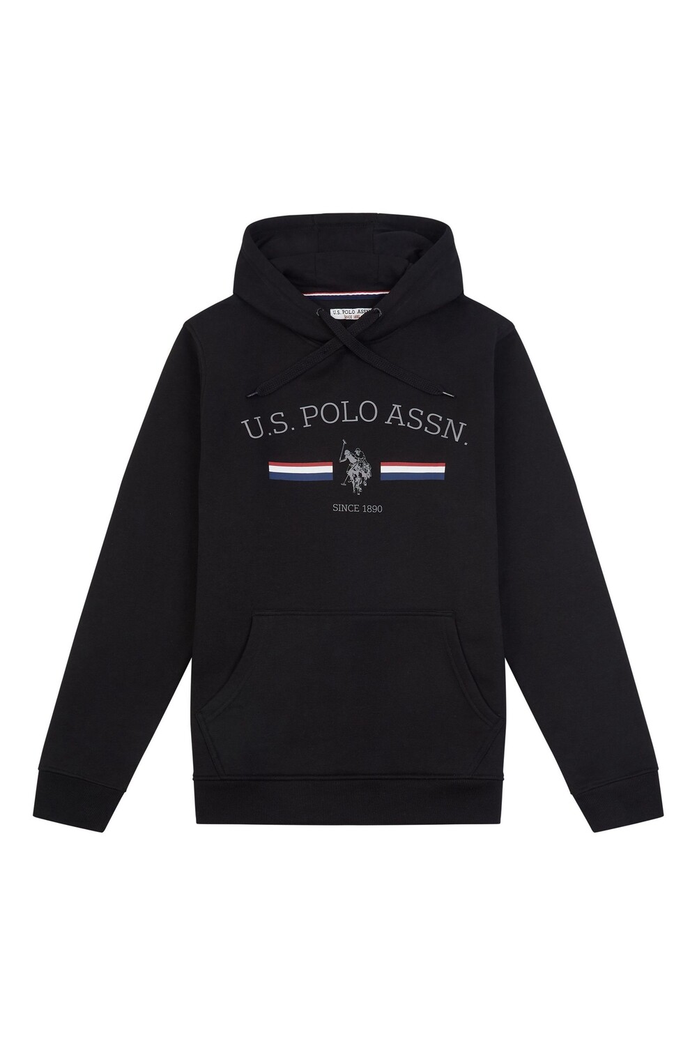

Черная мужская толстовка Rider в полоску U.S. Polo Assn, черный