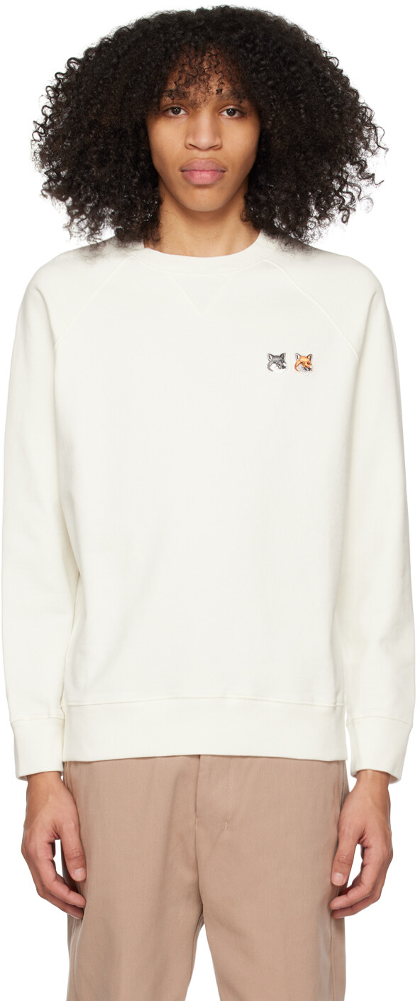 

Толстовка Off-White с двойной головой лисы Maison Kitsuné