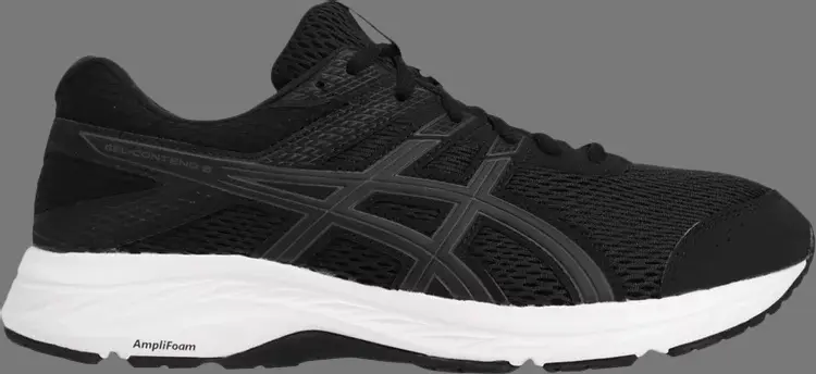 

Кроссовки gel contend 6 extra wide 'black' Asics, черный