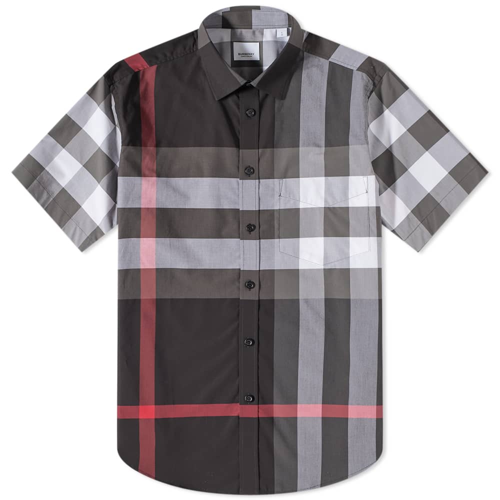 Рубашка Burberry Short Sleeve Somerton Large Check Shirt