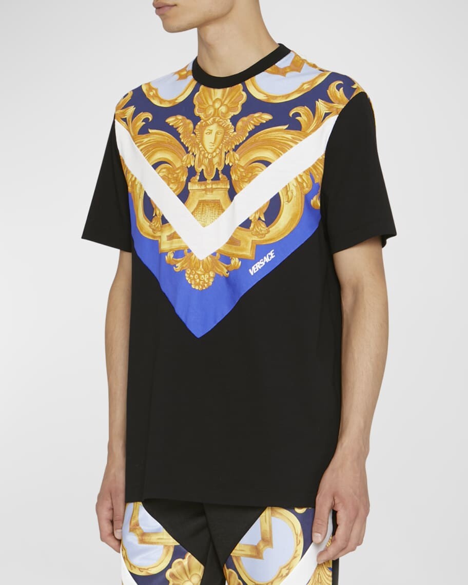 

Мужская футболка с круглым вырезом Barocco 660 Versace