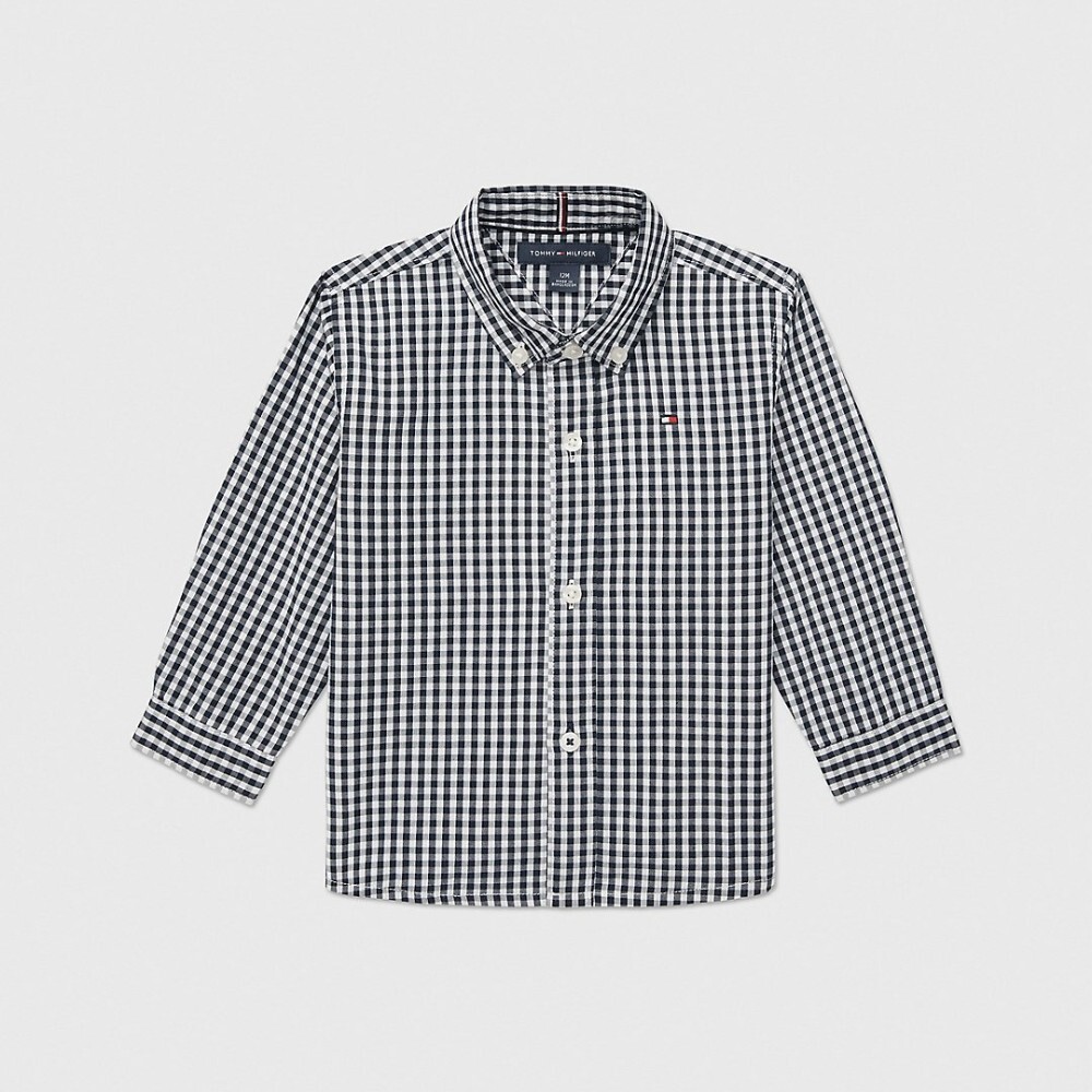 

Рубашка Tommy Hilfiger Babies' Gingham, темно-синий/белый