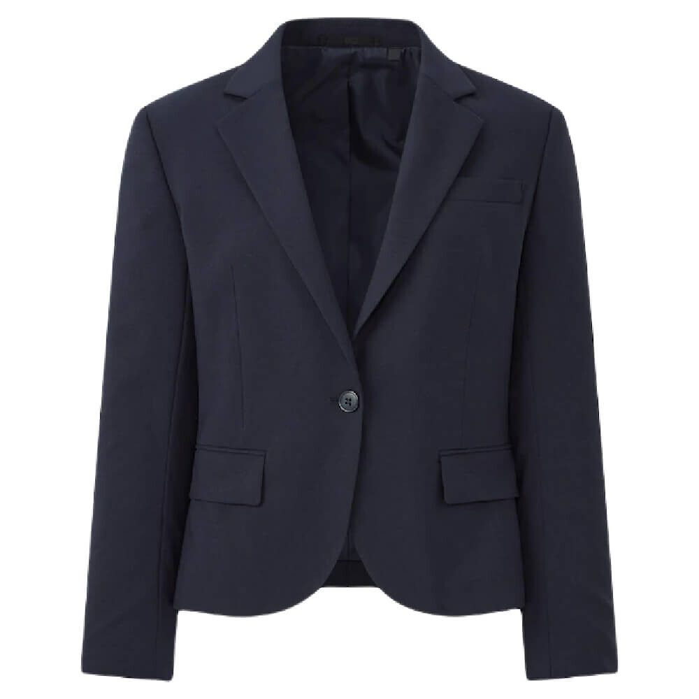 

Пиджак укороченный Uniqlo Stretch Tailored, темно-синий