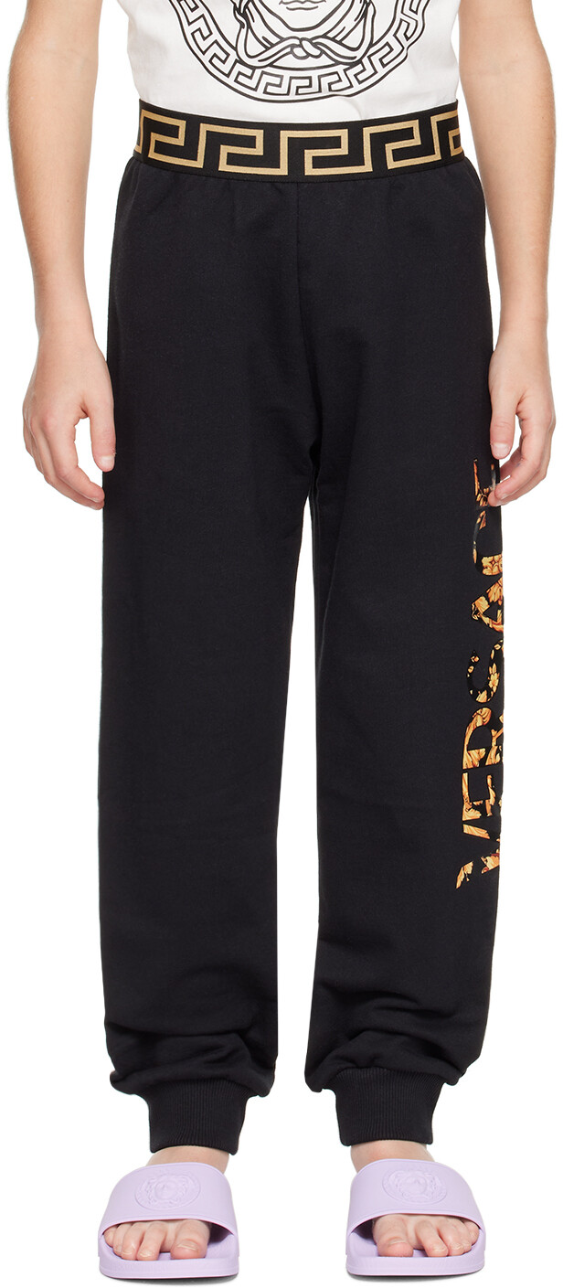 

Детские черные спортивные штаны Barocco Versace, Черный