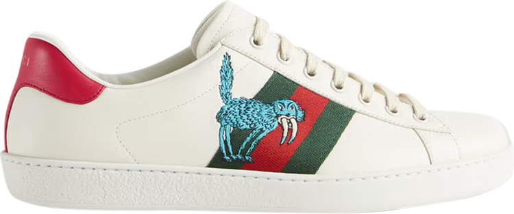 Кроссовки Freya Hartas x Gucci Ace Mythical Creature - White, белый - фото