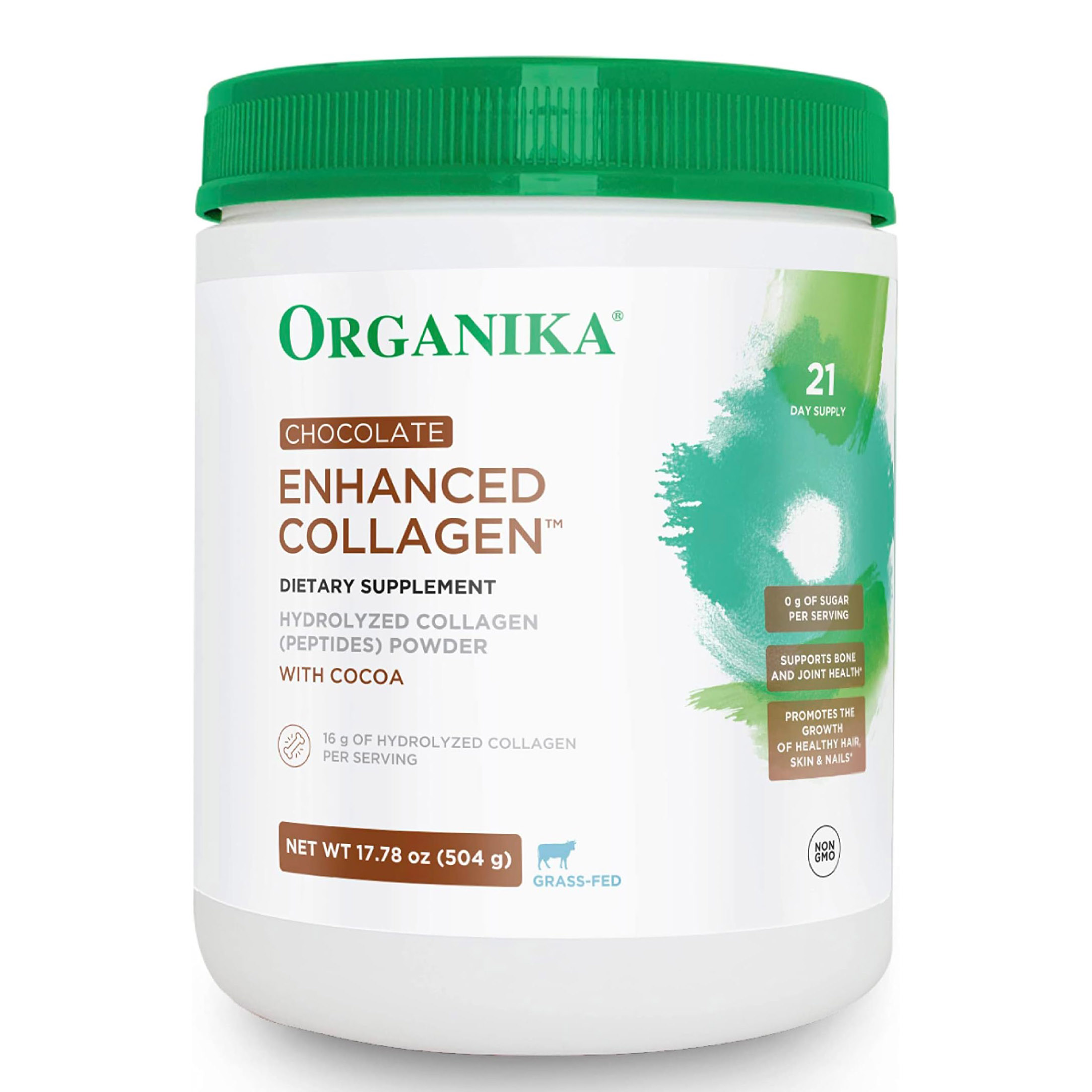 Коллаген Organika Chocolate Enhanced, 504 гр organika enhanced collagen relax 8 82 oz 250 g